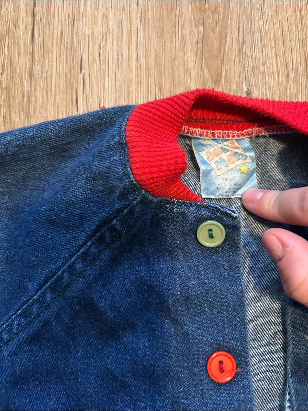 VINTAGE Small Stars denim set (18m)